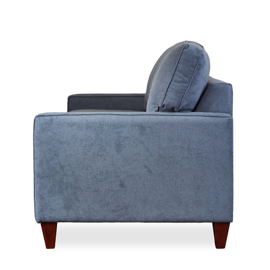 Pinnacle Sofa in Sensation Slate detail view - mid-century sofa by Stanton - Whats New Furniture Portland OR