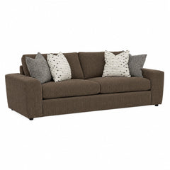 Pioneer Loveseat in Panda Otter — studio front view - custom loveseat by Stanton - Whats New Furniture Portland OR