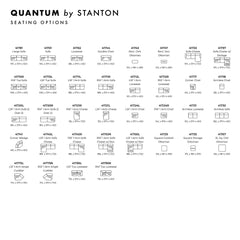 Quantum Custom Sofa / Sectional dimension view - custom sofa sectional by Stanton - Whats New Furniture Portland OR