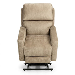 Quimby Power Lift Recliner by Stanton in Polo Club Bamboo — Oregon-made studio product photo — What&