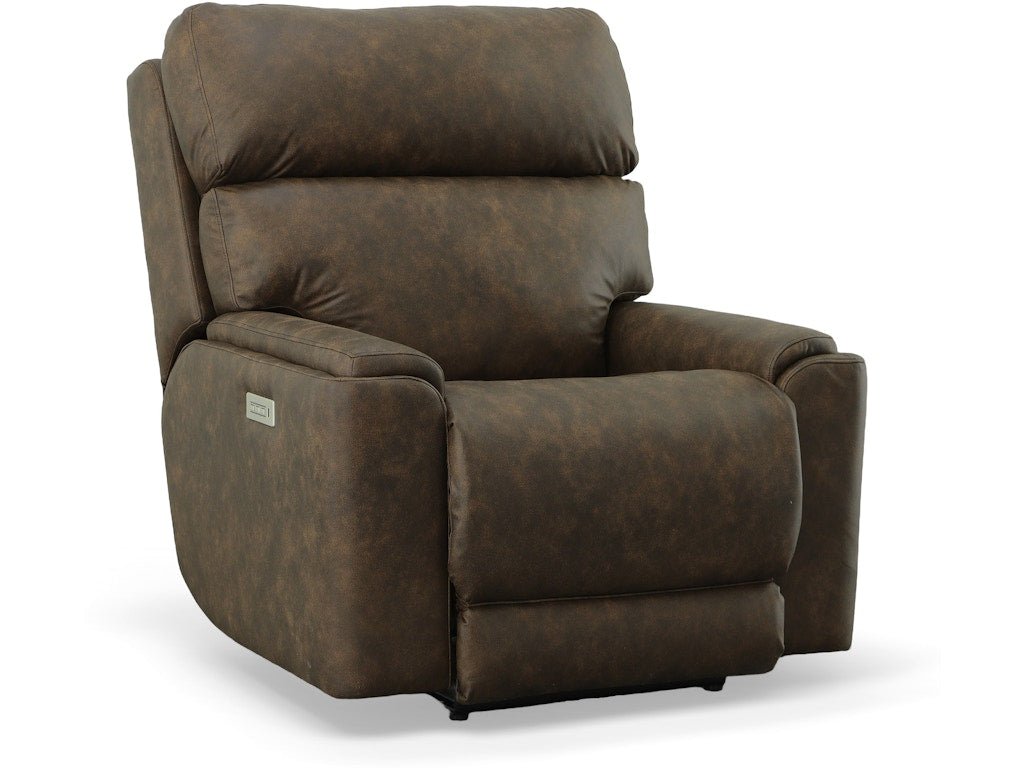 Stanton Rainier power recliner in Spectral Cappuccino fabric, Oregon-made, at What&