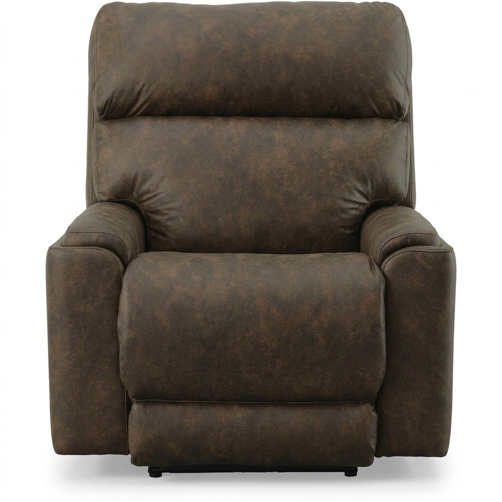 Rainier Power Recliner by Stanton in Spectral Cappuccino — Oregon-made studio product photo — What's New Furniture Portland
