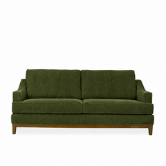 Rogue Transitional Sofa in Lush Spinach - studio front view - transitional sofa by Stanton - Whats New Furniture Portland OR