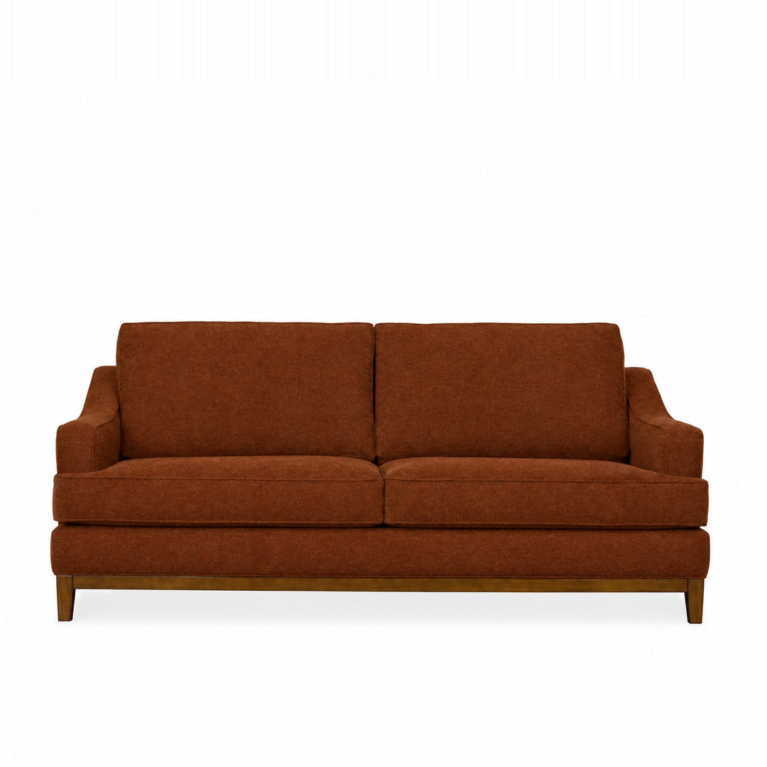 Rogue Transitional Sofa in Marquis Rust — studio front view - transitional sofa by Stanton - Whats New Furniture Portland OR