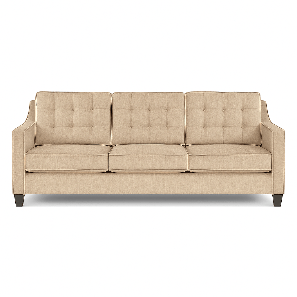 Ross Sofa in Lush Doe - mid-century fabric sofa by Stanton - Whats New Furniture Portland OR