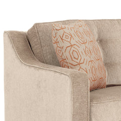 Ross Sofa in Lush Doe scooped arm and button-tufted back detail - Stanton - Whats New Furniture Portland OR
