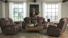 Siskiyou reclining sofa styled in a living room setting