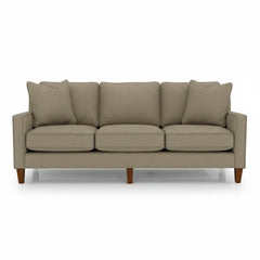 Summit Custom Sofa / Sectional in Lush Doe fabric colorway front view - custom sofa sectional by Stanton - Whats New Furniture Portland OR