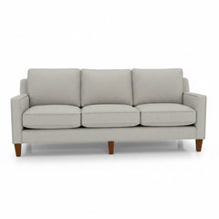 Summit Custom Sofa / Sectional in Sensation Dove fabric colorway front view - custom sofa sectional by Stanton - Whats New Furniture Portland OR