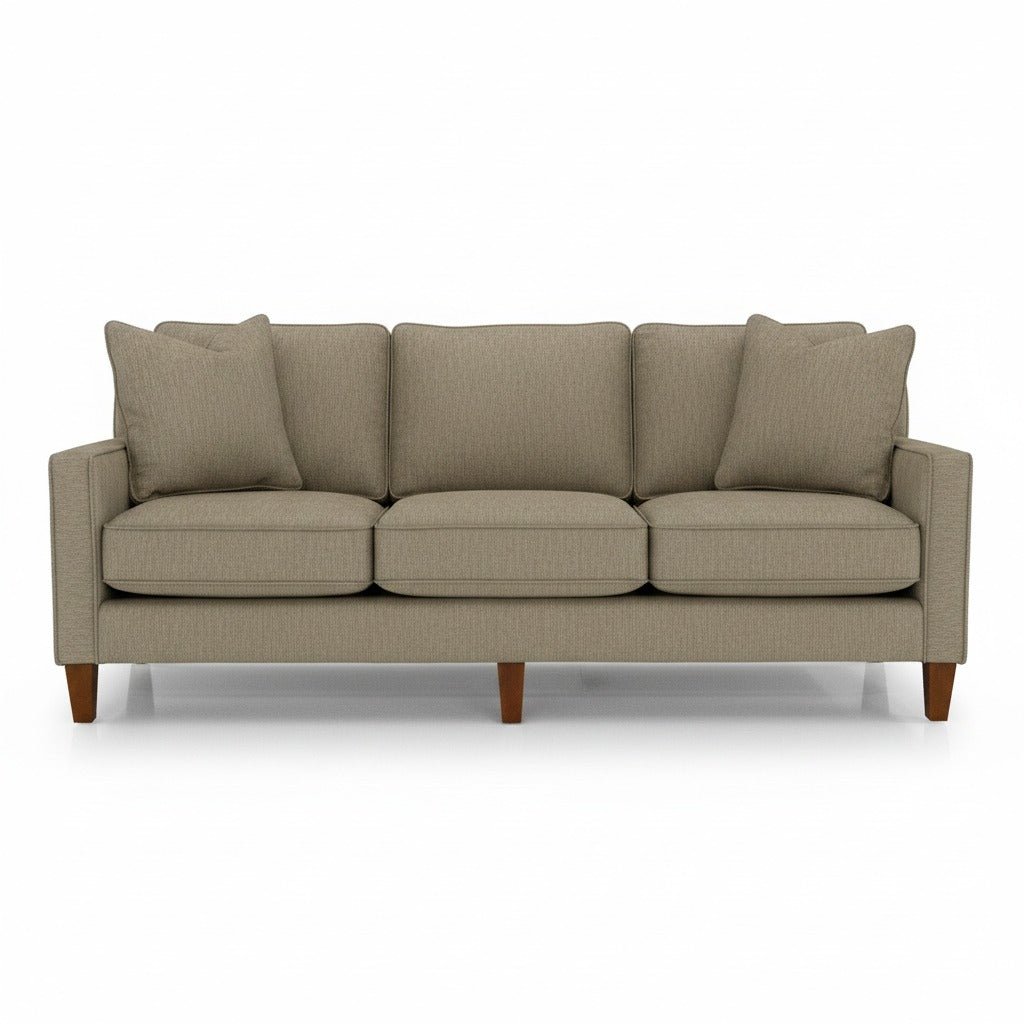 Summit Custom Sofa in Lush Doe warm caramel chenille
