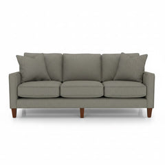 Summit Custom Sofa in Peyton Slate performance fabric