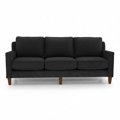 Summit Custom Sofa in Vintage Carbon dark charcoal fabric