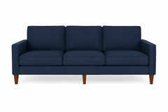 Summit Sofa in Peyton Navy lifestyle setting - low-profile contemporary sofa by Stanton - Whats New Furniture Portland OR