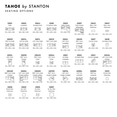 Tahoe Custom Sofa / Sectional dimension view - custom sofa sectional by Stanton - Whats New Furniture Portland OR