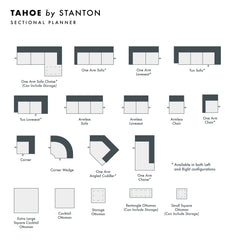Tahoe Custom Sofa / Sectional spec sheet - custom sofa sectional by Stanton - Whats New Furniture Portland OR
