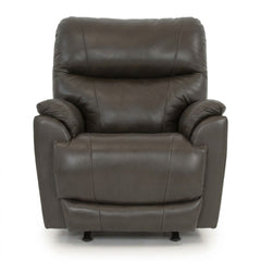 Timberline Leather Power Recliner by Stanton in Delray Shiitake — Oregon-made studio product photo — What&
