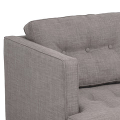 Urban Sofa in Bennett Praline detail view - Oregon-made fabric sofa by Stanton - Whats New Furniture Portland OR