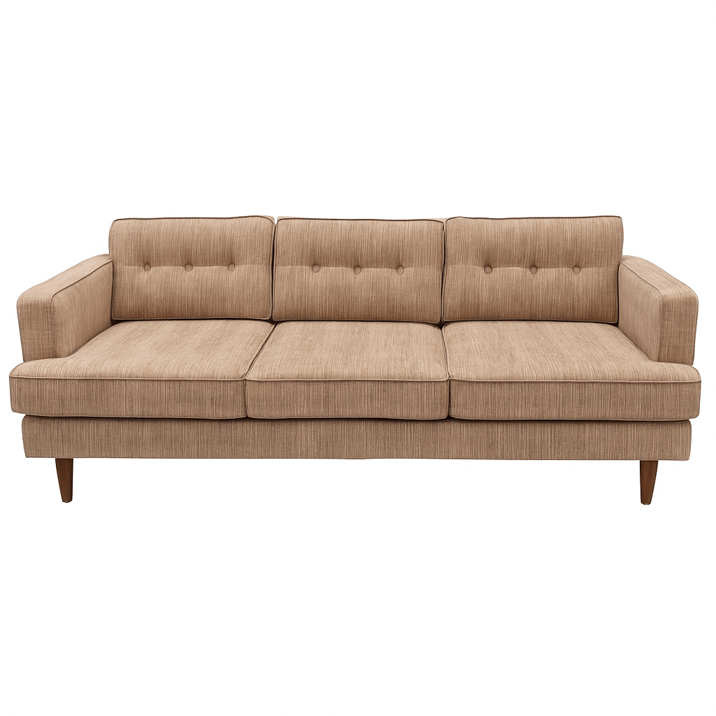 Urban Sofa in Triumph Copper back view - Oregon-made fabric sofa by Stanton - Whats New Furniture Portland OR
