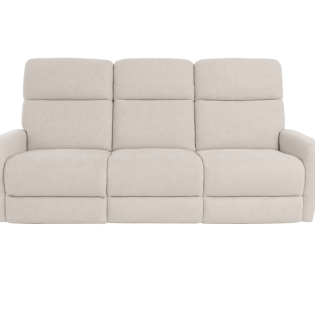 Valor Power Recliner Sofa in Oatmeal - Oregon-made power reclining sofa by Stanton - Whats New Furniture Portland OR