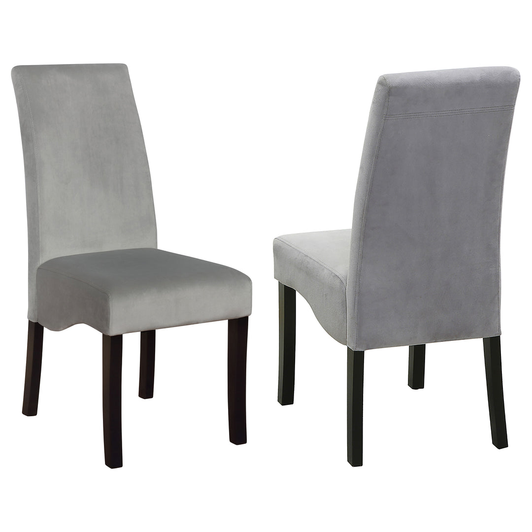 Stanton Velvet Upholstered Dining Side Chair Grey (Set of 2) - What&