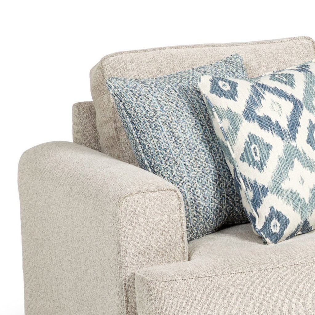 Vista Modern Sofa in Oatmeal detail view - Oregon-made sofa by Stanton - Whats New Furniture Portland OR