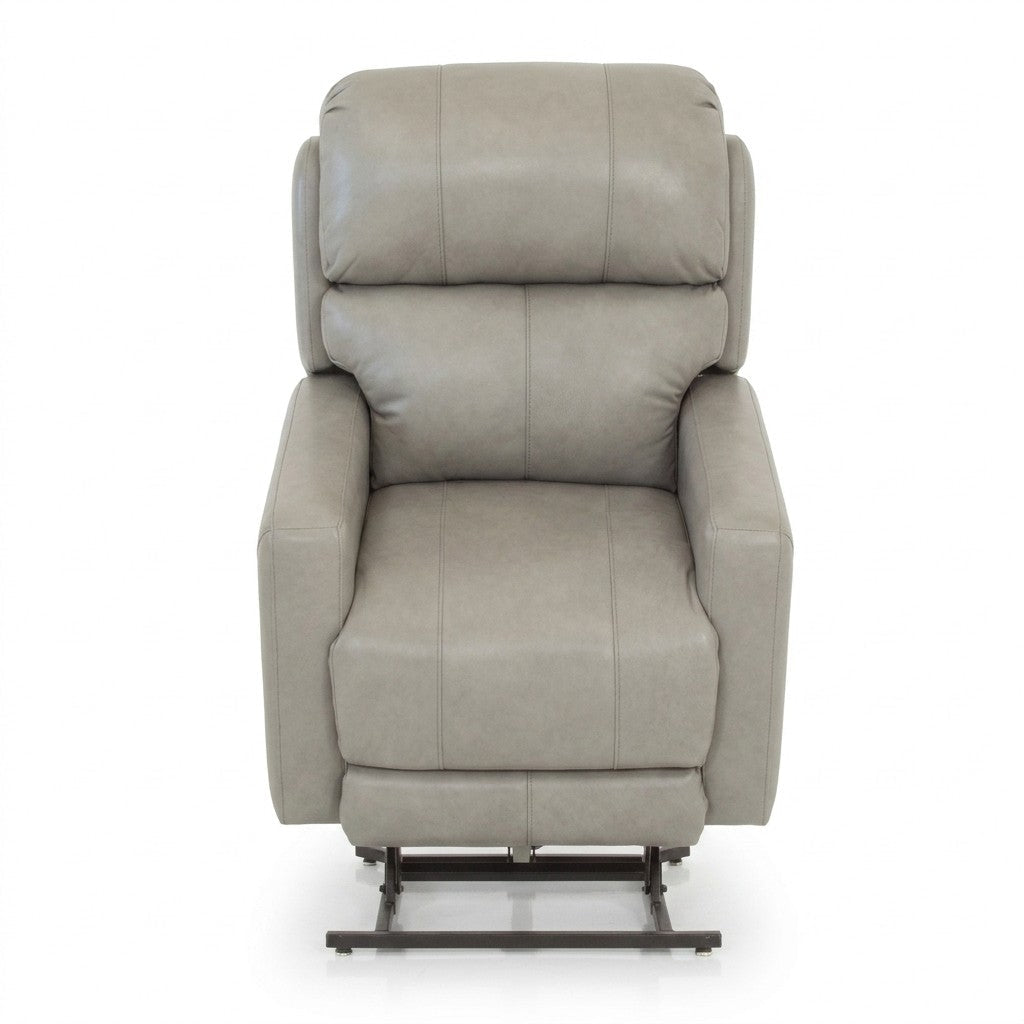 Willamette Power Lift Recliner by Stanton in Sidekick Grey — Oregon-made studio product photo — What's New Furniture Portland