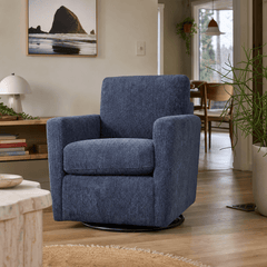 Zelda Swivel Chair in Gonzaga Federal styled in a Portland home - Whats New Furniture