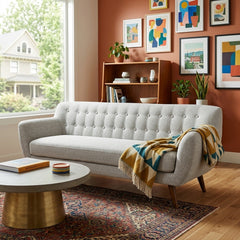 Stark Sofa - side angle - mid-century modern sofas - Whats New Furniture Portland OR