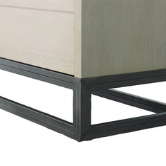 Starlight Sideboard in White Washed shelf detail - oak sideboard by LH Imports - Whats New Furniture Portland OR