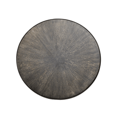 Stellar Side Table in Brass top-down view - round side table by LH Imports - Whats New Furniture Portland OR