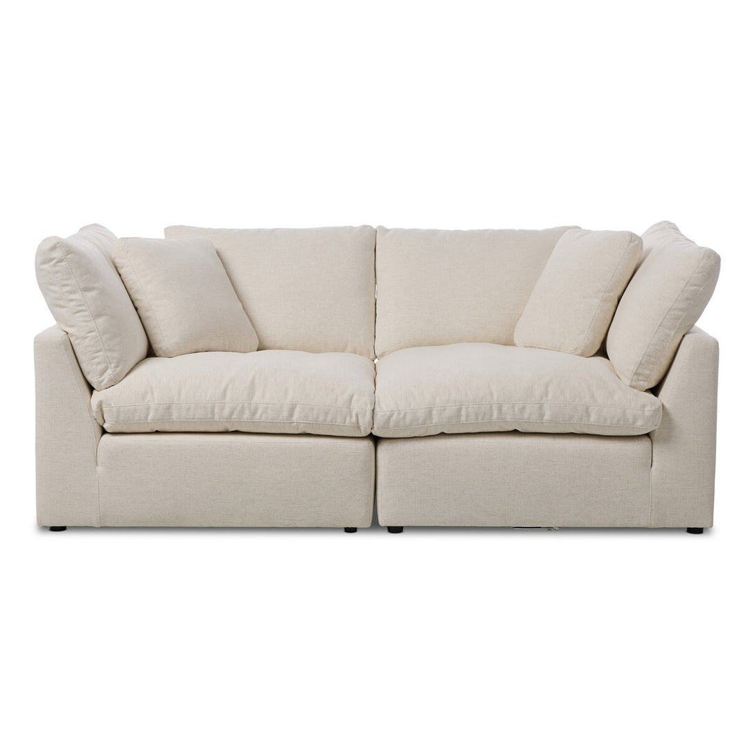 Stevie 2-Piece Sectional Crypton Nomad Snow - Sectional by Four Hands - What&
