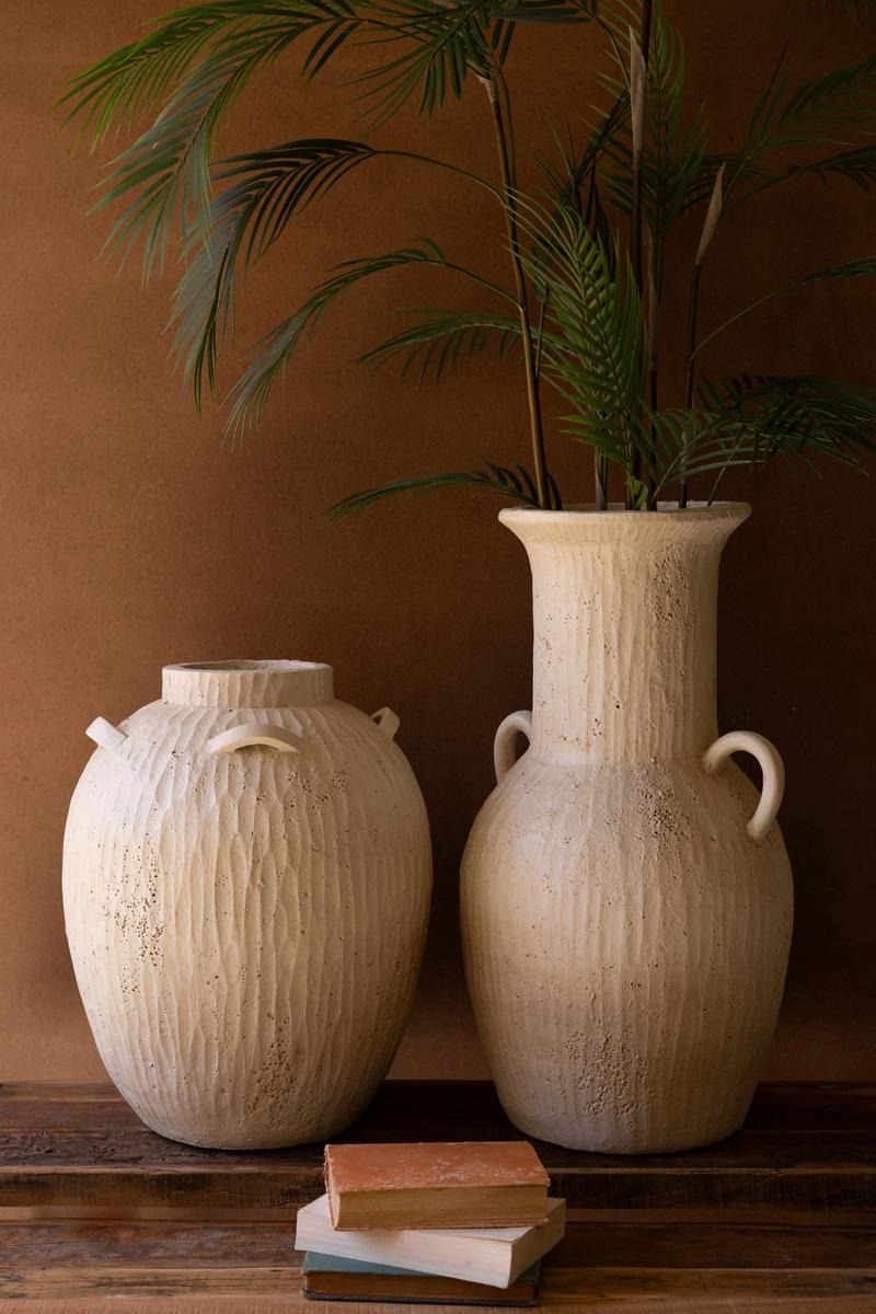 Stone Composite Urn with Four Handles by Kalalou - alternate product view 3