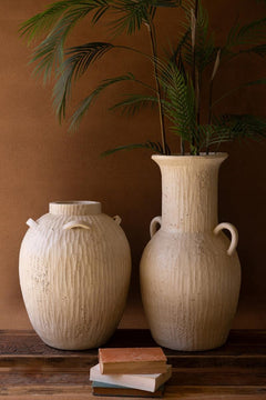 Stone Composite Urn with Four Handles by Kalalou - alternate product view 3