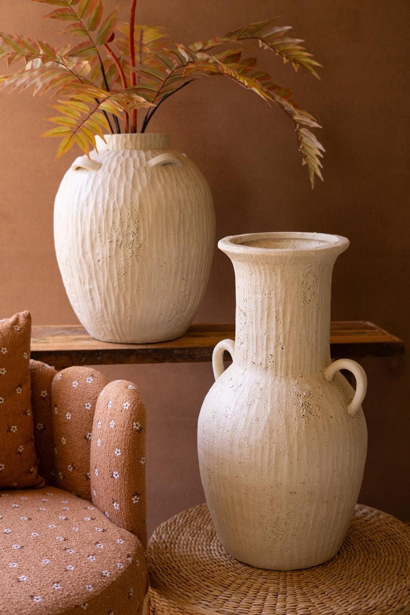 Stone Composite Urn with Four Handles by Kalalou - alternate product view 4