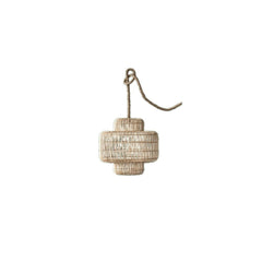 Wicker pendant lamp in natural rattan with jute rope cord - pendant lighting - Whats New Furniture Portland OR