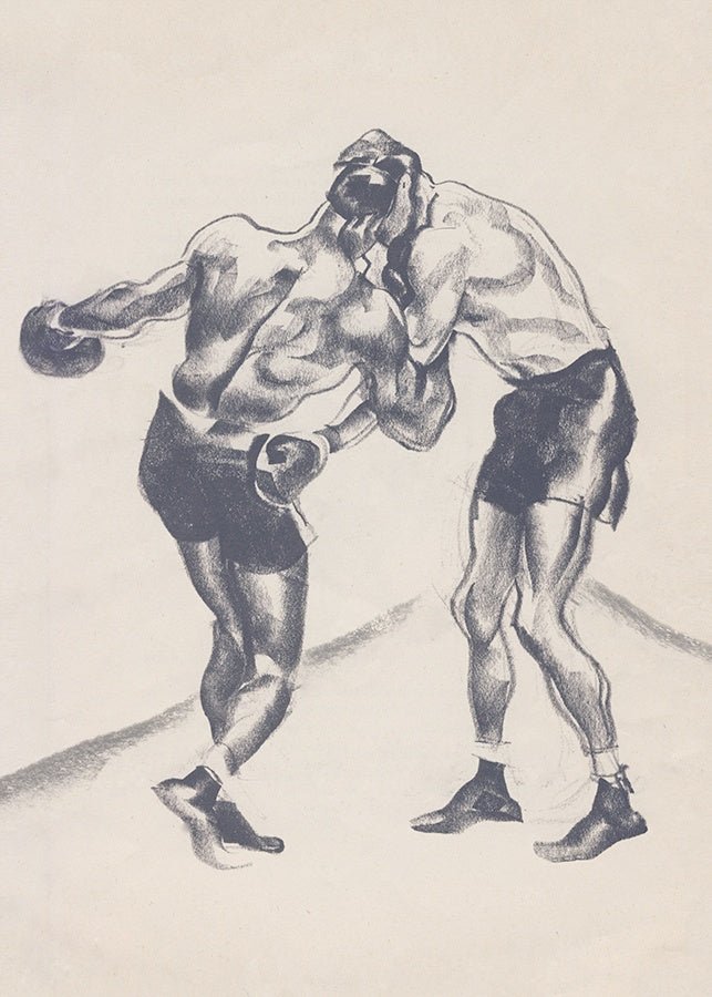 Boxers in the Ring Canvas Wall Art, 12" x 16" by Studio Select Art - product view - Whats New Furniture Portland OR