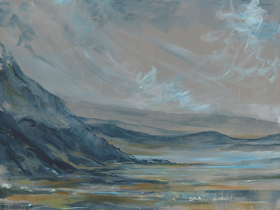 in the Shadow of the Mountain Canvas Wall Art, 40" x 30" by Studio Select Art - product - Whats New Furniture Portland OR