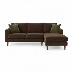 Adel Sectional in Paso Spice — studio front view - adel sectional by Stylus - Whats New Furniture Portland OR