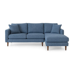 Adel Sectional Sofa in Teal - Pacific Northwest sofa chaise by Stylus - Whats New Furniture Portland OR