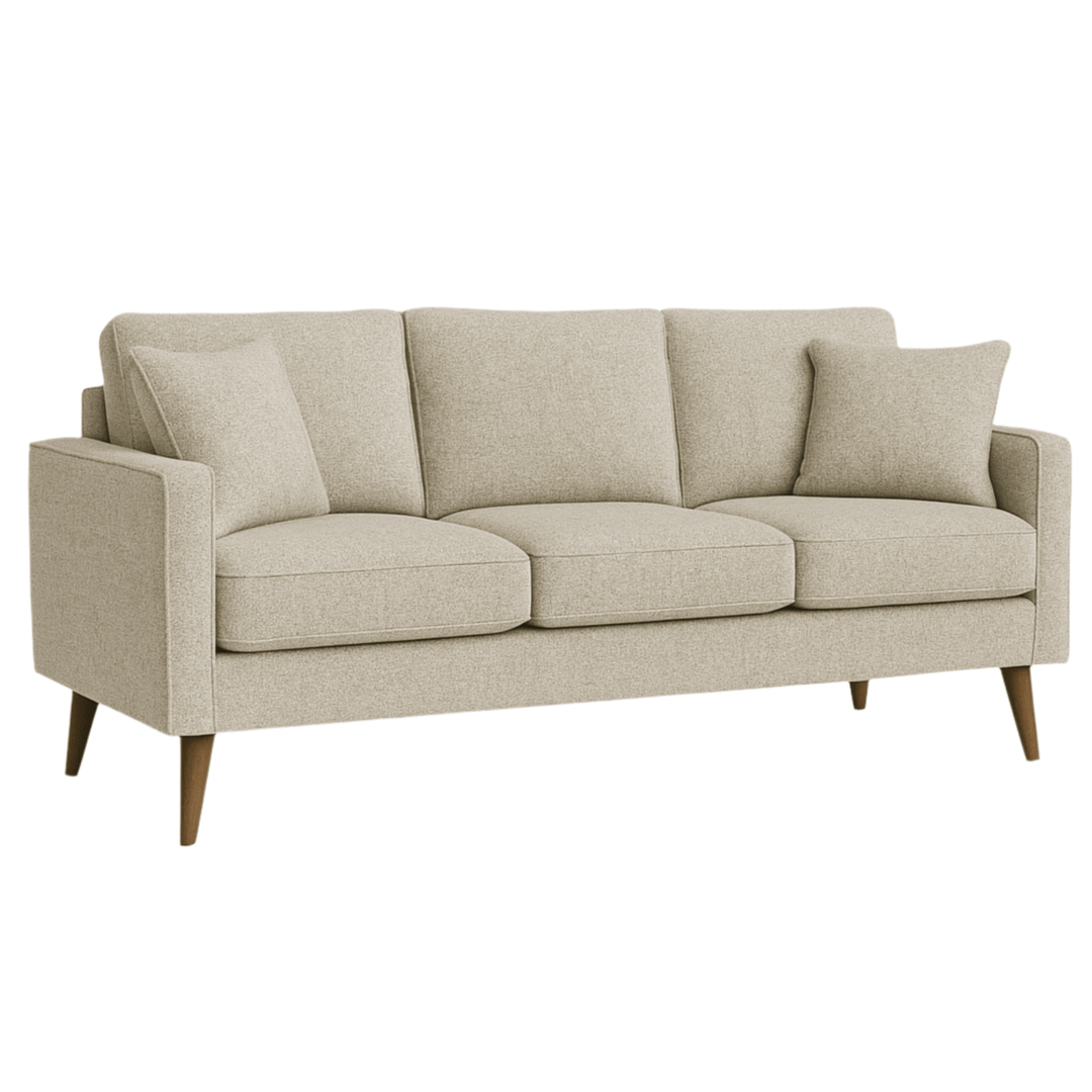 Adel Sofa in Alden Cloud variant front view - Pacific Northwest sofa by Stylus - Whats New Furniture Portland OR