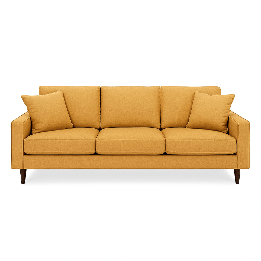 Adel Sofa in Entice Honey variant front view - Pacific Northwest sofa by Stylus - Whats New Furniture Portland OR