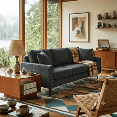 Adel Sofa in Fairfax Eclipse variant room setting - Pacific Northwest sofa by Stylus - Whats New Furniture Portland OR
