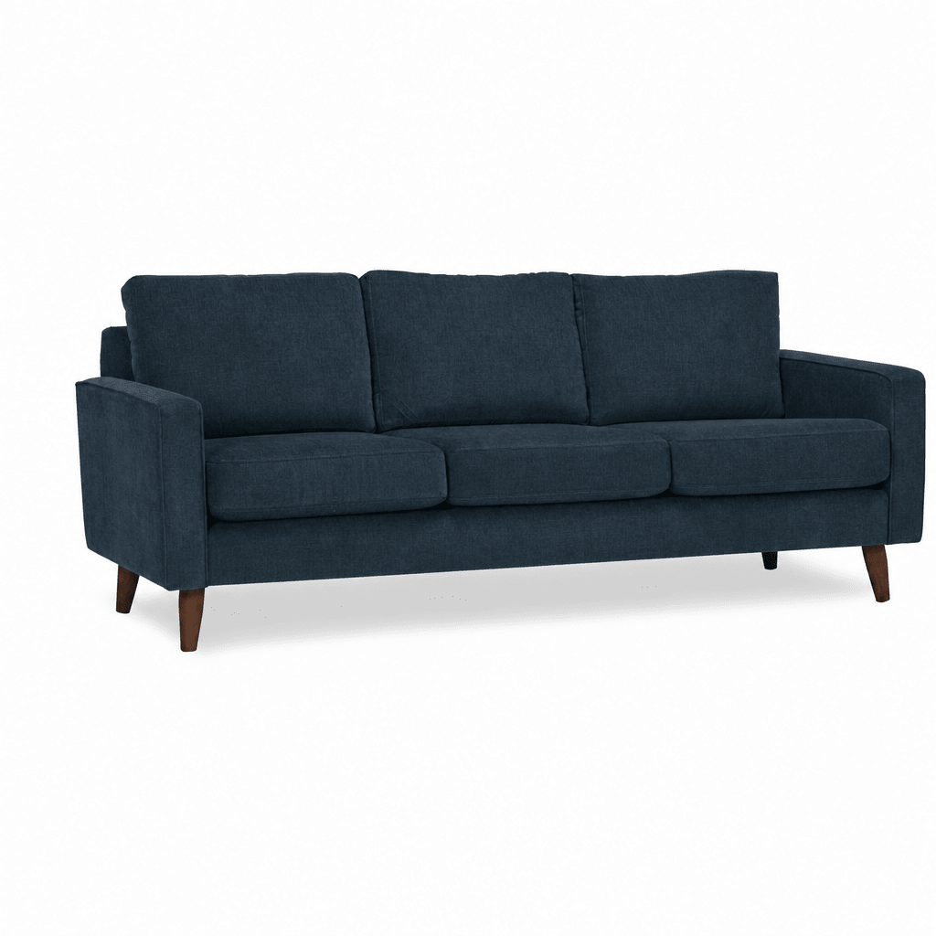 Adel Sofa in Tempest Ocean front view - sofa by Stylus - Whats New Furniture Portland OR