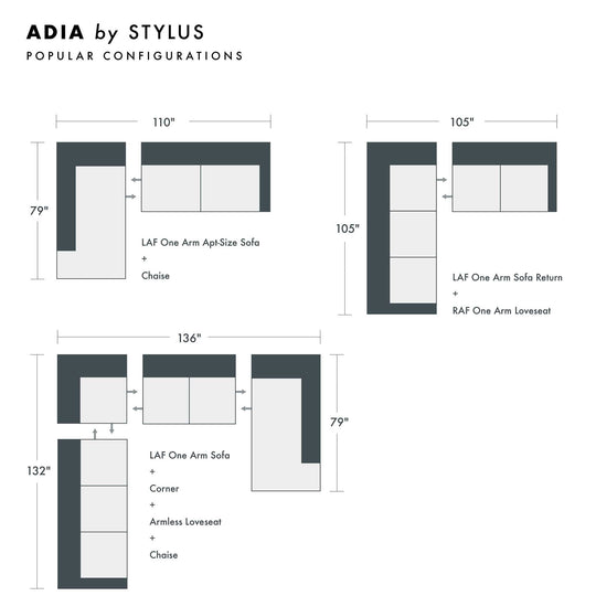 Adia Custom Sofa / Sectional - Whats New Furniture - Portland, Oregon