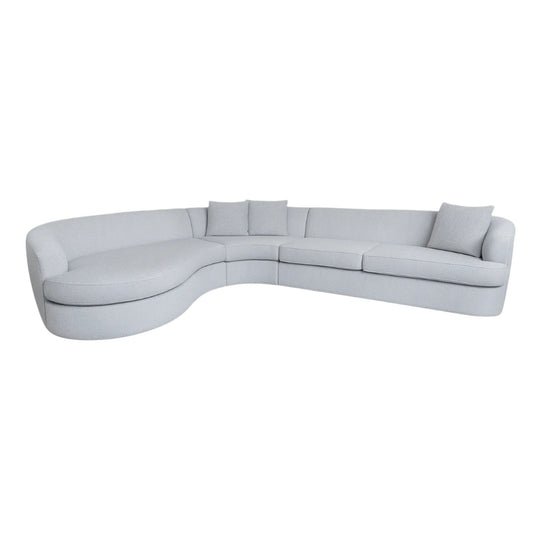 Andina Curved Sectional in Platinum - Whats New Furniture - Portland, Oregon