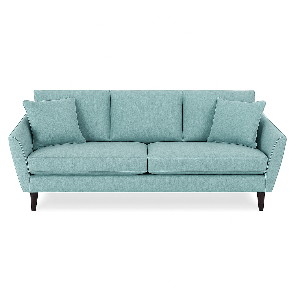 Anelo Apartment Sofa in Shelby Cloud - apartment-scale custom fabric sofa by Stylus - Whats New Furniture Portland OR