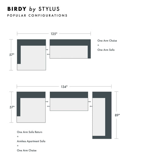 Birdy Custom Sofa / Sectional - Whats New Furniture - Portland, Oregon