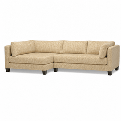 Birdy Open Chaise Sectional in Teddy Toast front view - sectional by Stylus - Whats New Furniture Portland OR