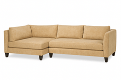 Birdy Open Chaise Sectional in Toast variant front view - Pacific Northwest open chaise sectional by Stylus - Whats New Furniture Portland OR