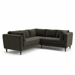 Birdy Sectional in Serenity Arbor earthy green fabric - mid-century modern sectional by Stylus - What&
